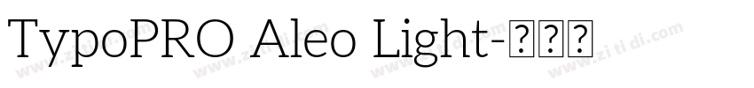 TypoPRO Aleo Light字体转换